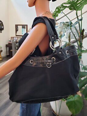 Colin & Colette Slouch Bucket Bag Large Shoulder Purse Vintage